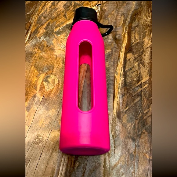 Other - Takeya Glass Water Bottle with Silicone Sleeve, PINK HYDRATION TUMBLER